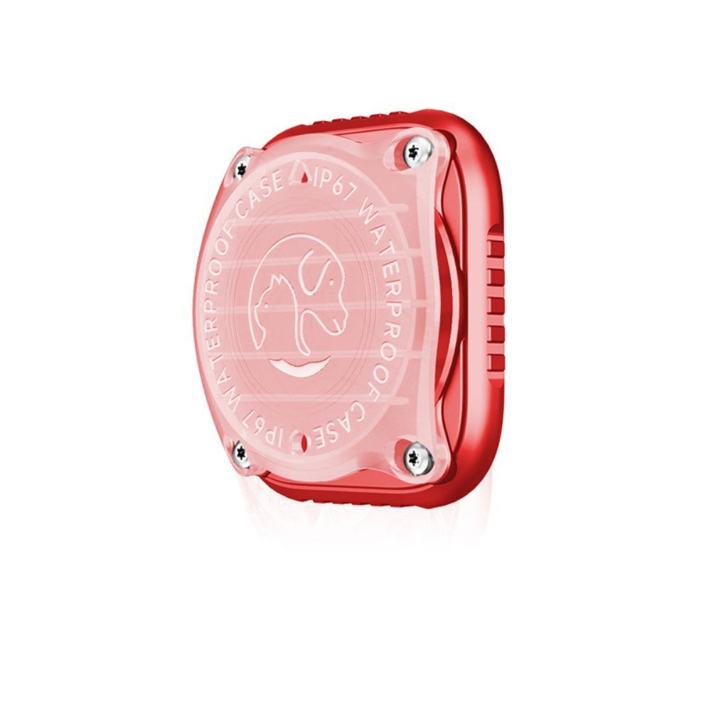 

Легкий защитный чехол для отслеживания домашних животных, чехол для ошейника для собак высокого качества, держатель для AirTag красный