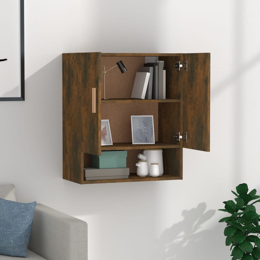 VidaXL Wandschrank Räuchereiche 60x31x70 cm Holzwerkstoff