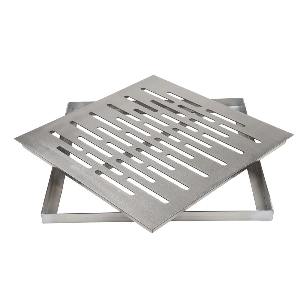 Stainless Steel Drain Cover with Frame Slip Resistant Design for 300mm