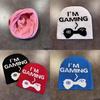 I'm Gaming Letter Beanie With Breathable Acrylic Knit For Autumn And Winter Warmth