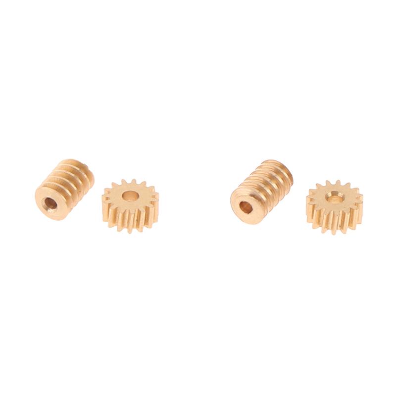1/87 Modulus 0.2 15T Micro Brass Turbine Worm Gear Hole Diameter 0.8mm/1mm Reduction Pinion Shaft Connector for Model Railway
