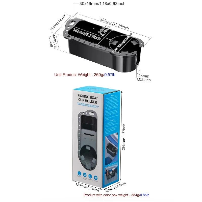 Boat Water Bottle Holder Bottle Organizer Boat Cup Holder with Rubber Tab Marine Tools Storage Tray Large Capacity Cup Holder