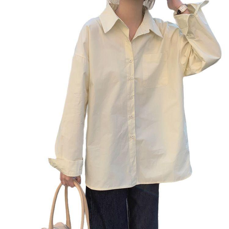 Korean Version Ins Loose and Thin Design Sense Niche Shirt Women's Gentle Wind Long-sleeved Shirt Top
