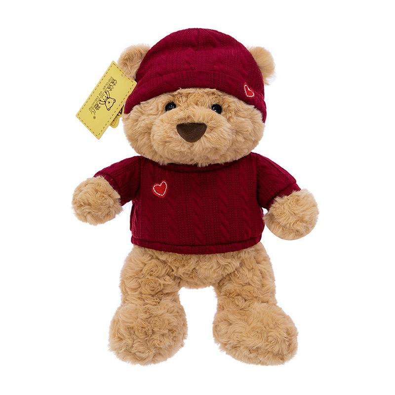 Sweater teddy bear doll Nana bear plush toy confession gift cute bear doll sleeping doll