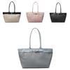 Minimalist Large Capacity Bag For Women With Zipper Closure And Inner Pocket