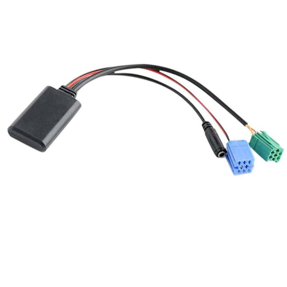 For Renault Update List Radio Audio Cable Adapter Car Bluetooth Adapter Cable with MIC Radio Stereo AUX Cable Adapter Radio Accessories 4