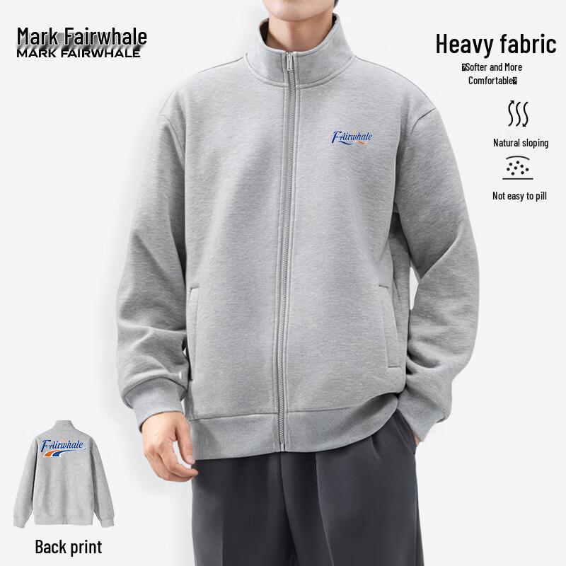

Mark Fairwhale Men s Loose Fit Stand Collar Graphic Sweatshirt 2XL