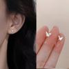 S925 Sterlingsilber Ohrnadeln neuer Temperament einfacher und kleiner Ohrstecker Damenohrringe Ohrlöcher Anti-Blockier-Ohrringe Schmuck