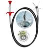 Flexible Design Sink Drain Clog Remover 4 Claw Mechanism Spring Grip Pipeline Dredging Tool Bend Grabber Grab Handle