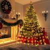 LED Ring Tree Top Light Christmas Tree Light Low Voltage Five-Pointed Star Waterfall Hanging Tree Flowing Water Light String