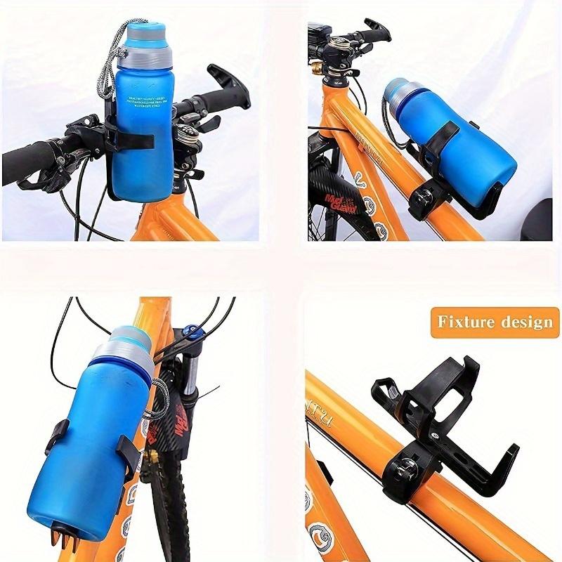 360° Rotating Bike&Scooter Water Bottle Holder - High-Strength PP,Anti-Slip Lock Clip,Quick-Release Design - Fits MTB/Road Bikes