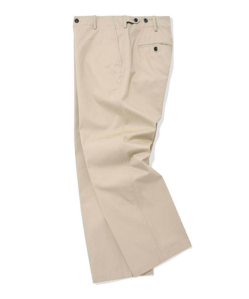 COVERNAT Wide Chino Pants Beige