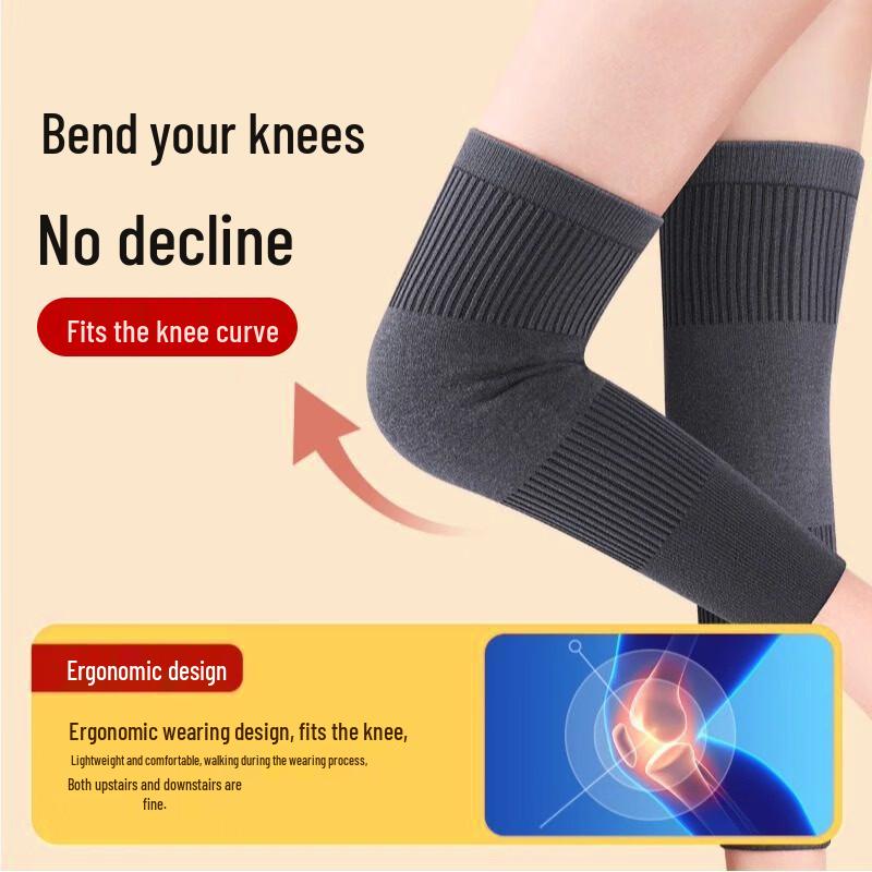 LANGSHA Cashmere Lined Thermal Knee Support (Pair)