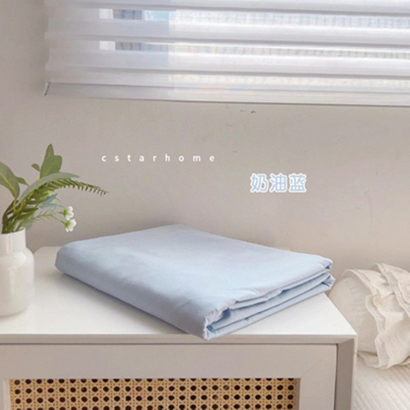 Washed Cotton Flat Sheets Summer Breathable Bedroom Bedding Mattress Cover Soft 180x230cm Household Ins Comfortable Plaid