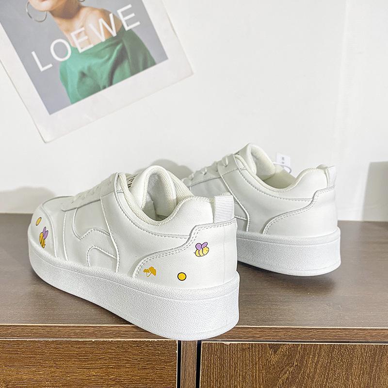 Little White Shoes Flat Casual 2025 New Korean Version Spring and Autumn Fashion Versatile Sports Shoes Comfortable Non-slip Light Mouth Women's Shoes