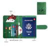 Customizable PU Leather Anti-Magnetic Passport Holder with Magnetic Buckle and Enterprise Logo