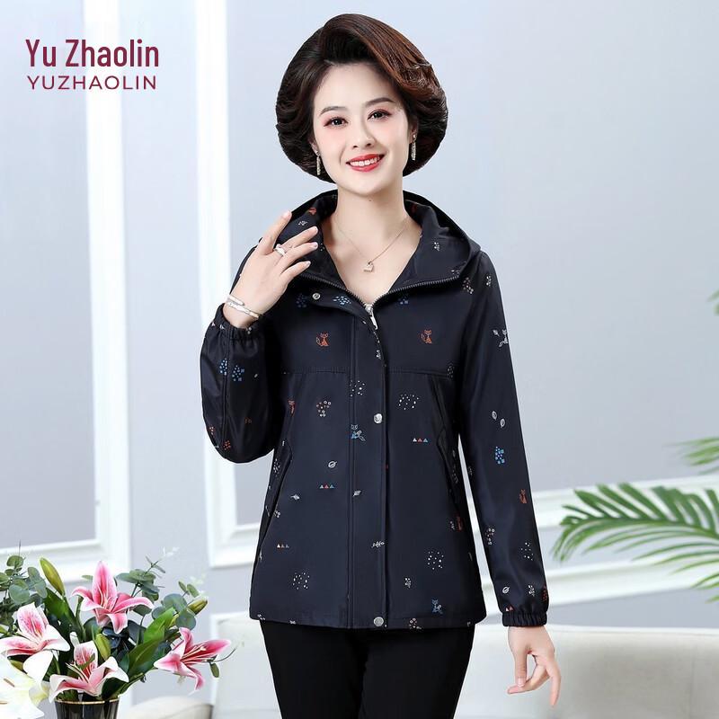 YUZHAOLIN Women s Casual Spring Hooded Short Jacket XL