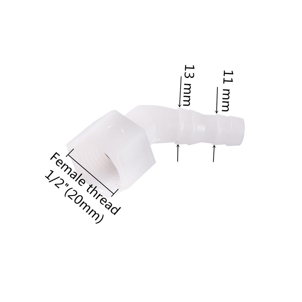 1/2" Female Thread Water Tank Connectors ID 9~13mm Aquarium Fish Tank Outlet Joints Bucket Connector Adapter Drain Pipe Fittings