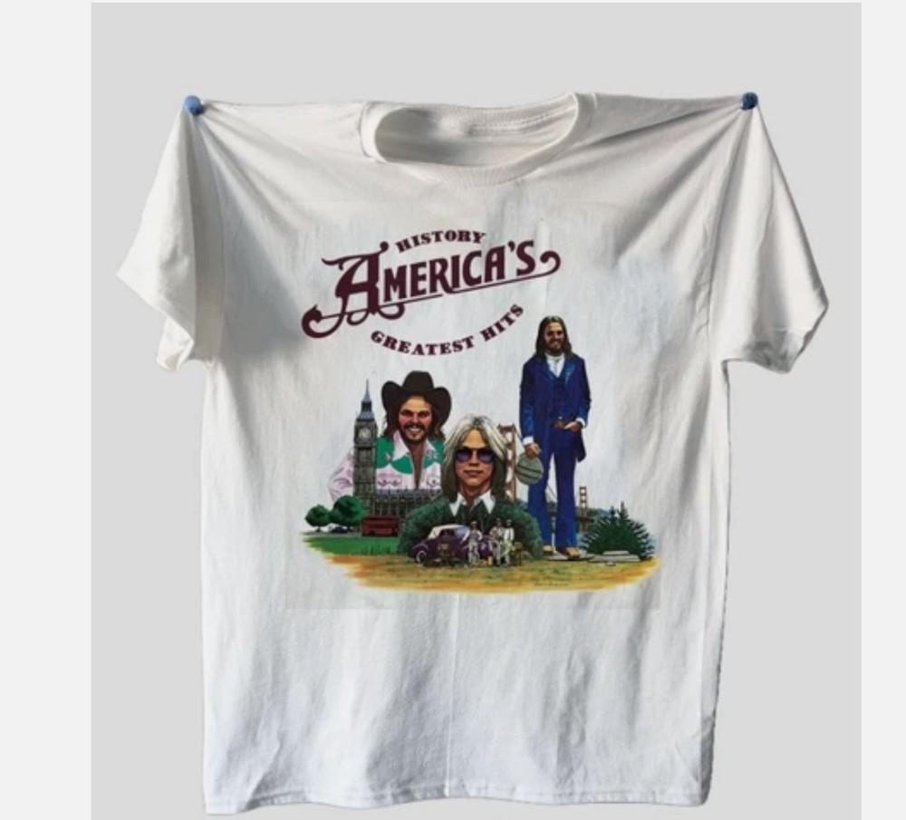 America band album WHITE Tshirt short sleeve All sizes S to 45XL Unisex T-Shirt S