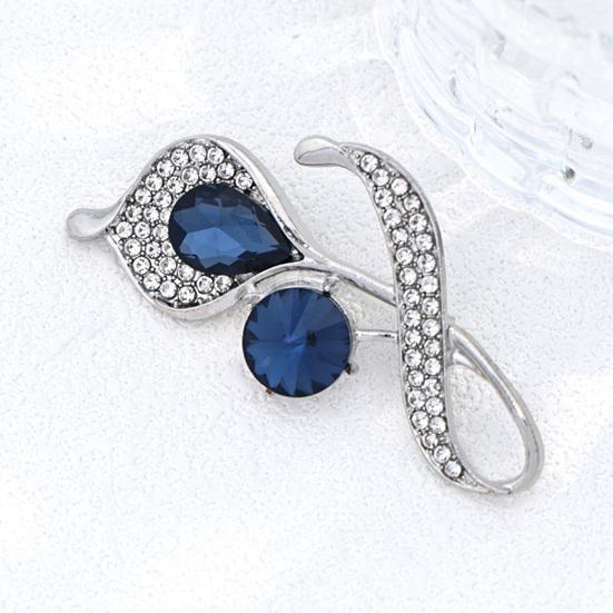 Elegant Brooch Pin Women Rhinestone Flower Pin, Sparkling Floral Lapel Daily Wear Jewelry Decorative Accessory for Coats Dresses Suits Vintage Badge