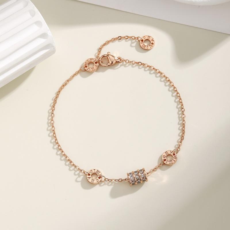 Small Waist Titanium Steel Bracelet Girls Summer Girlfriend Bracelet Light Luxury Niche Bracelet Exquisite High-end Jewelry