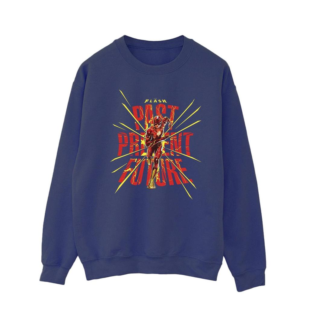 DC Comics Mens The Flash Past Present Future Sweatshirt