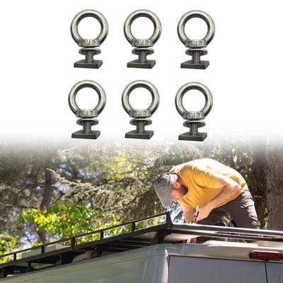 6Pcs Car Roof Bar Bracket Clamp Bolt Vehicles Storage Luggage Rack Clip Style A