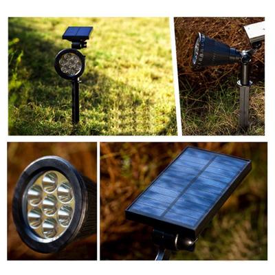 Solar Powered 7 LED Solar Lawn Lamp Automatic Light Sensor 7 LED Solar Landscape Light Atmosphere Lighting Wireless