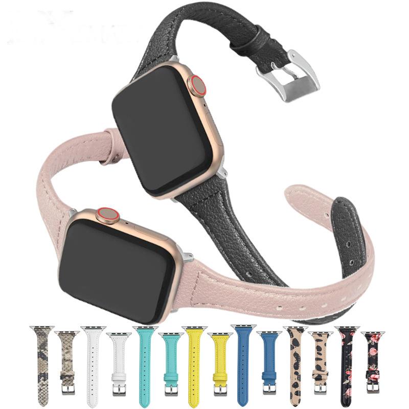 Correa de reloj inteligente para Apple Watch Band 40mm 44mm 38mm Serie SE  654321 Banda de reloj de cuero para mujer comprar a buen precio — entrega  gratuita, reseñas reales con fotos — Joom