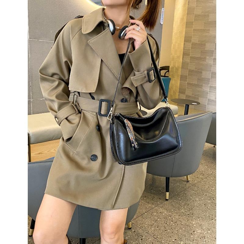 

Сумка из кожи растительного дубления первого слоя для девочек, высококлассная и универсальная наплечная сумка из натуральной кожи, новый нишевый дизайн, сумка кроссбоди