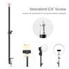 Dimmable LED Video Light With Monopod Mount Bracket Photography Lighting 155W Lamp Bulb EU E27 Base For Photo Studio Live Stream