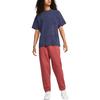 Nike Übergroßer Buchstabenstickerei Rundhals Enganliegender Pullover Kurzarm T-Shirt Unisex Oberteile Blau DX5836-410