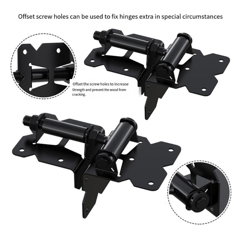 Adjustable Degree Gate Hinges Stainless Steel Auto Closing Gate Hinges Fence Door Hinge Garden Door Accessories