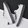 Fashion Men Casual Shoes Big Size 36-49 Genuine Leather Mens Shoes Comfortable Sneakers Man Loafers Breathable High Quality White Shoes