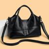 Elegant Soft Leather Crossbody Bag Multi-Compartment Large Capacity Shoulder Bag Handle Messenger Bag Female