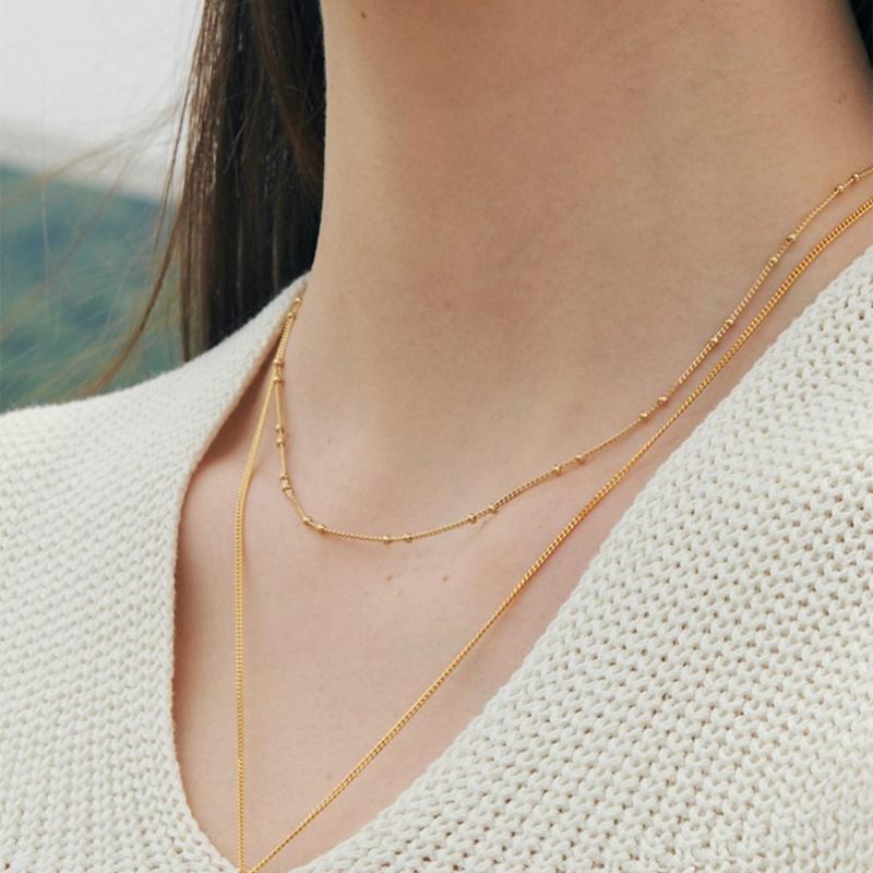 VERTE 925 Silver Boule Necklace