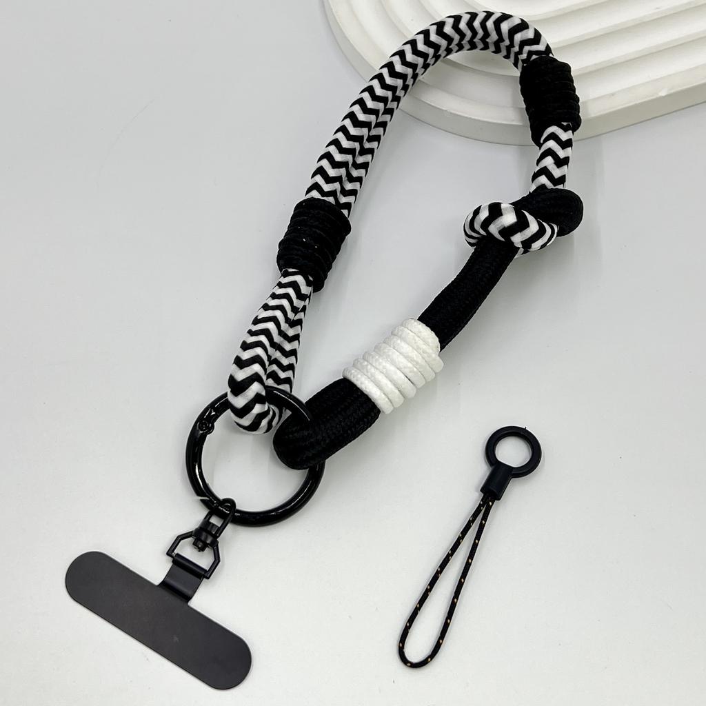 DIY 2-In-1 Mobile Phone Universal Lanyard, Wrist Short Lanyard, 360° Rotating Metal Hanging Piece, Multi-Functional Wristband