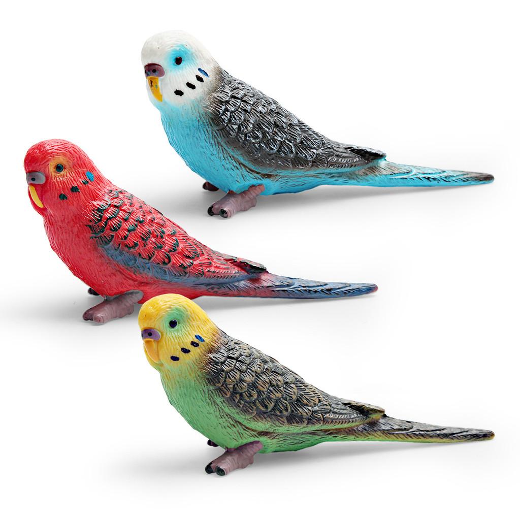 Wildlife Bird Simulation Pvc Model Parrot Toy For Children Educational Play