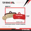 Top Brake Bike Brake Pads Fit Shimano Saint BR M810 M820 Zee M640 Tektro HD M745 735725 TRP SL Slate T4 Performance Organic Resin Compound Red -