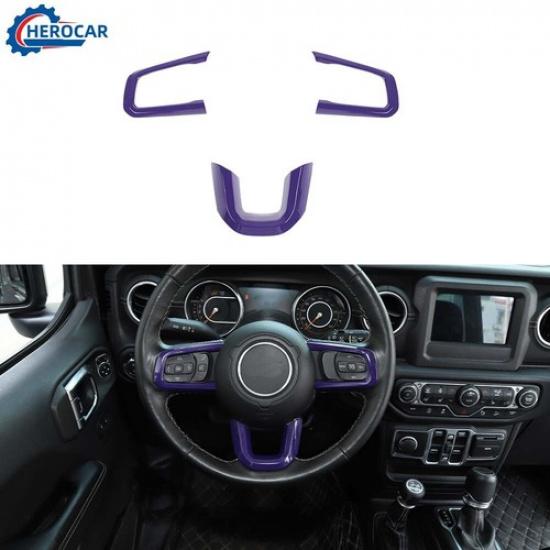 Steering Wheel Trim Cover Inner Decoration Accessories for Jeep Wrangler JL JT