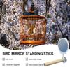 Bird Cage Mirror Birds Toys For Cage Interactive Play Toys Bird Mirror Standing Stick Birds Toys For Parrot Parakeet Budgies