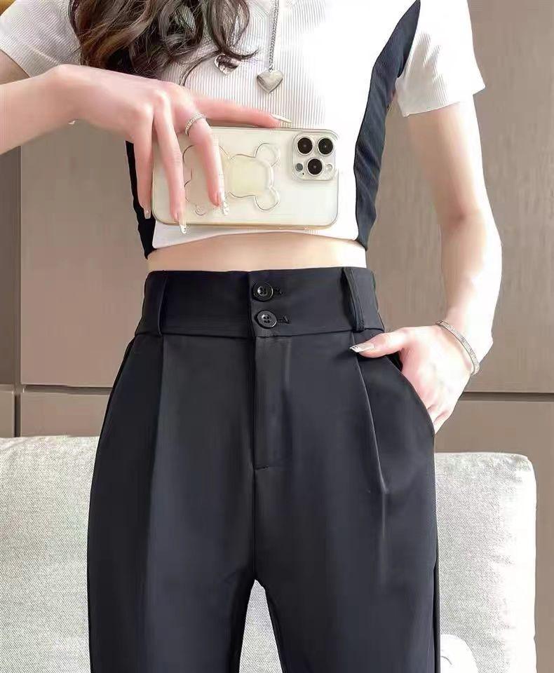 Women's Micro-Flared High-Waisted Bell Bottoms - 2026 Summer Slimming Casual Wide-Leg Pants