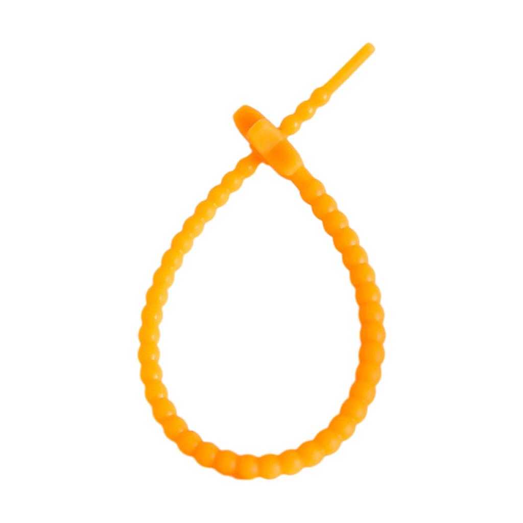 22cm Candy-Colored Stars Silicone Rope Data Line Binding Tape DIY Jewelry Key Chain Accessories Dress Tags Rope