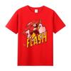 Chemise Imprimée en Coton à Manches Courtes, Chemise à Manches Courtes Anime DC Flash, Vêtements d'Intérieur de Film et d'Anime, Tenue de Sport pour Garçons