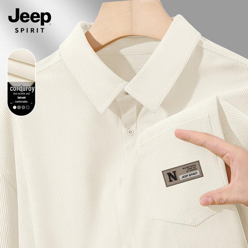 Мужская повседневная вельветовая рубашка с длинным рукавом JEEP SPIRIT 2XL