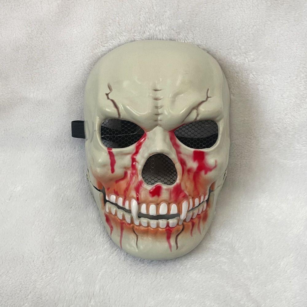 Realistic Halloween Skull Masks Adjustable Halloween Cosplay Mask Haunted House Party Supplies