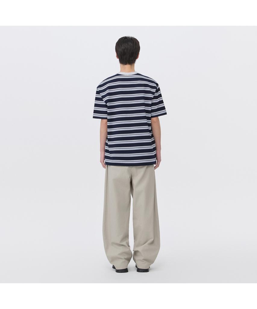 Keoseuuteommellou Navy Striped T-Shirt Cwtam26423Nyd