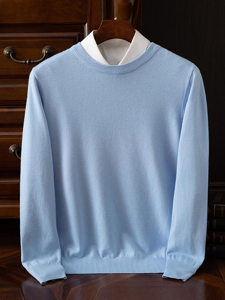 Men's Plus Size Knitwear: Autumn/Winter V-Neck Business Sweater