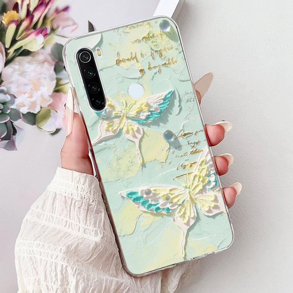 6,3" Silikonowe Etui Dla Xiaomi Redmi Note 8 Miękkie TPU Z Uroczy Wzorem Pokrowiec Etui Dla Redmi Note 8 Note8 Ochronna Obudowa Zderzak
