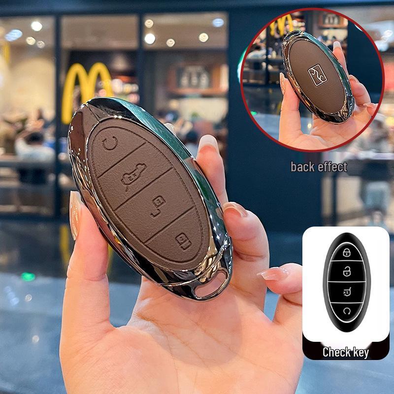 Premium Full Coverage Metal Key Case for BYD Yangwang U8/U9 2025 Model.